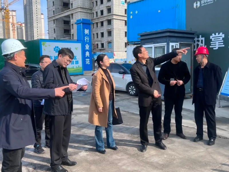 市棚改回迁安置项目推进专班到信华发展公司督导调研