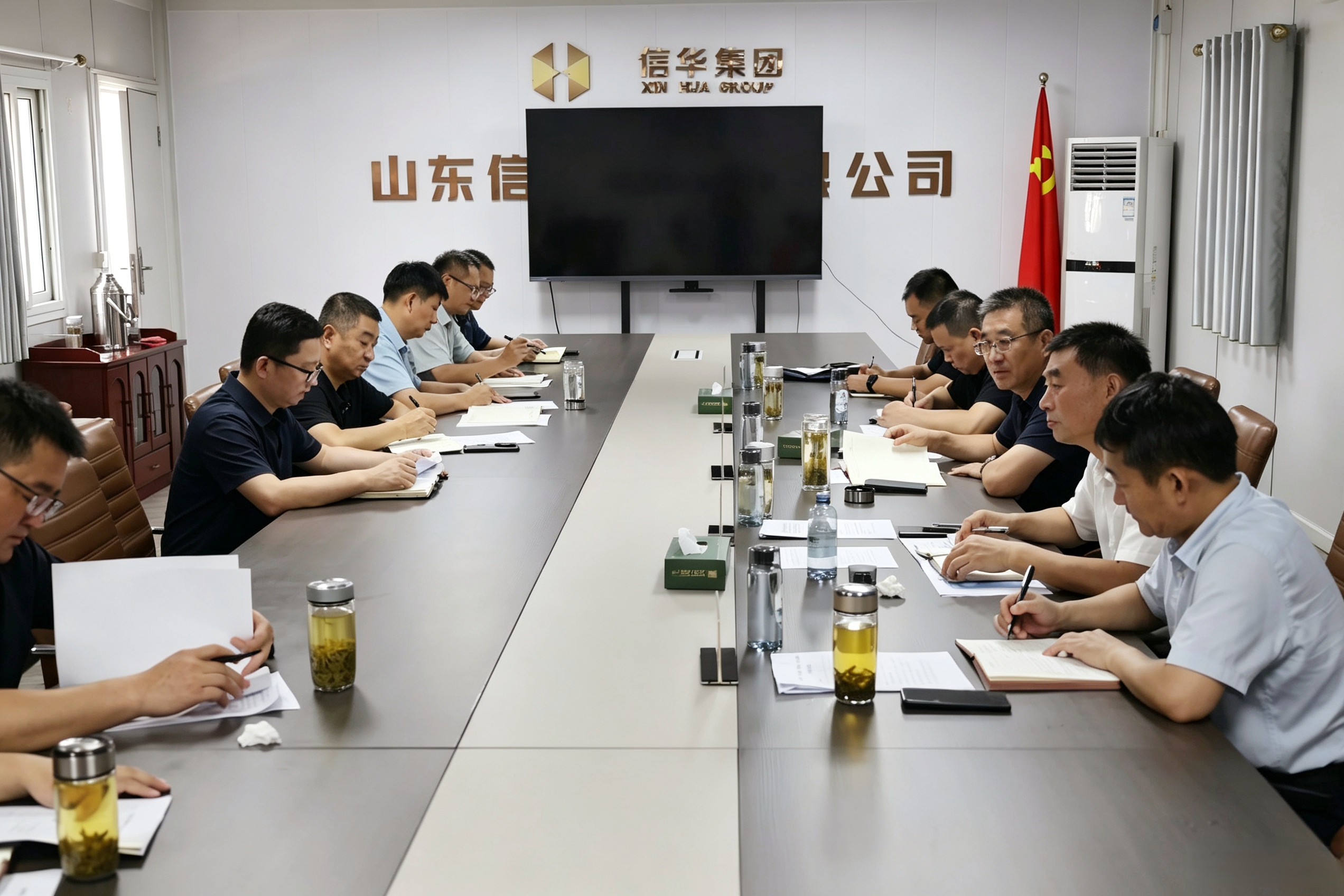 信华集团召开棚改项目建设调度会